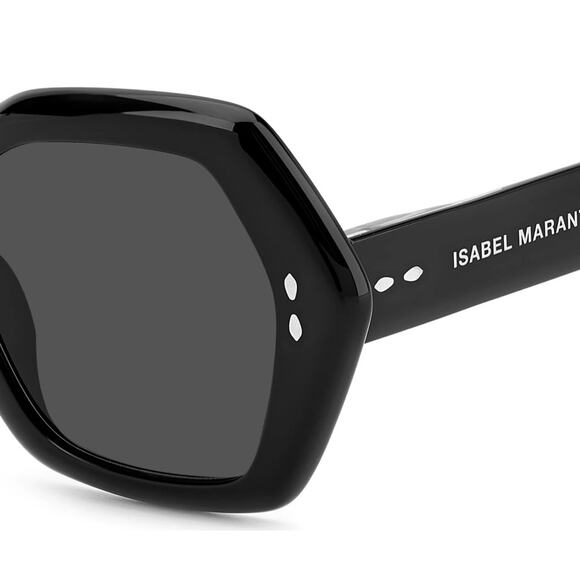 New! Isabel Marant IM0107/S 807IR Black Geometric Sunglasses, Authentic main image 3